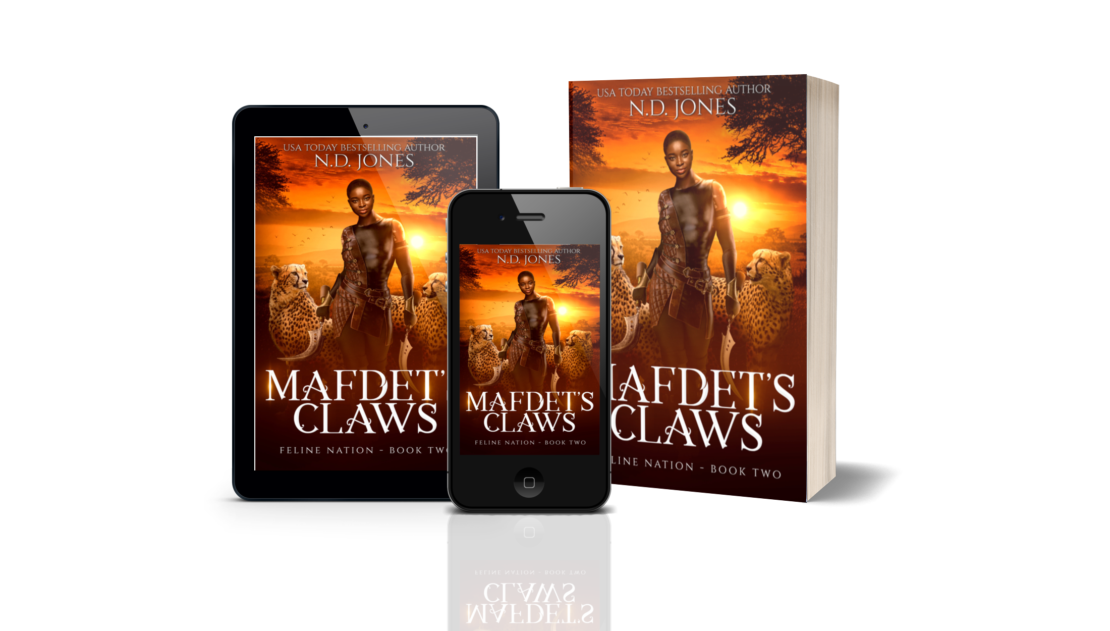 Mafdet's Claws Black Fantasy Novel ND Jones