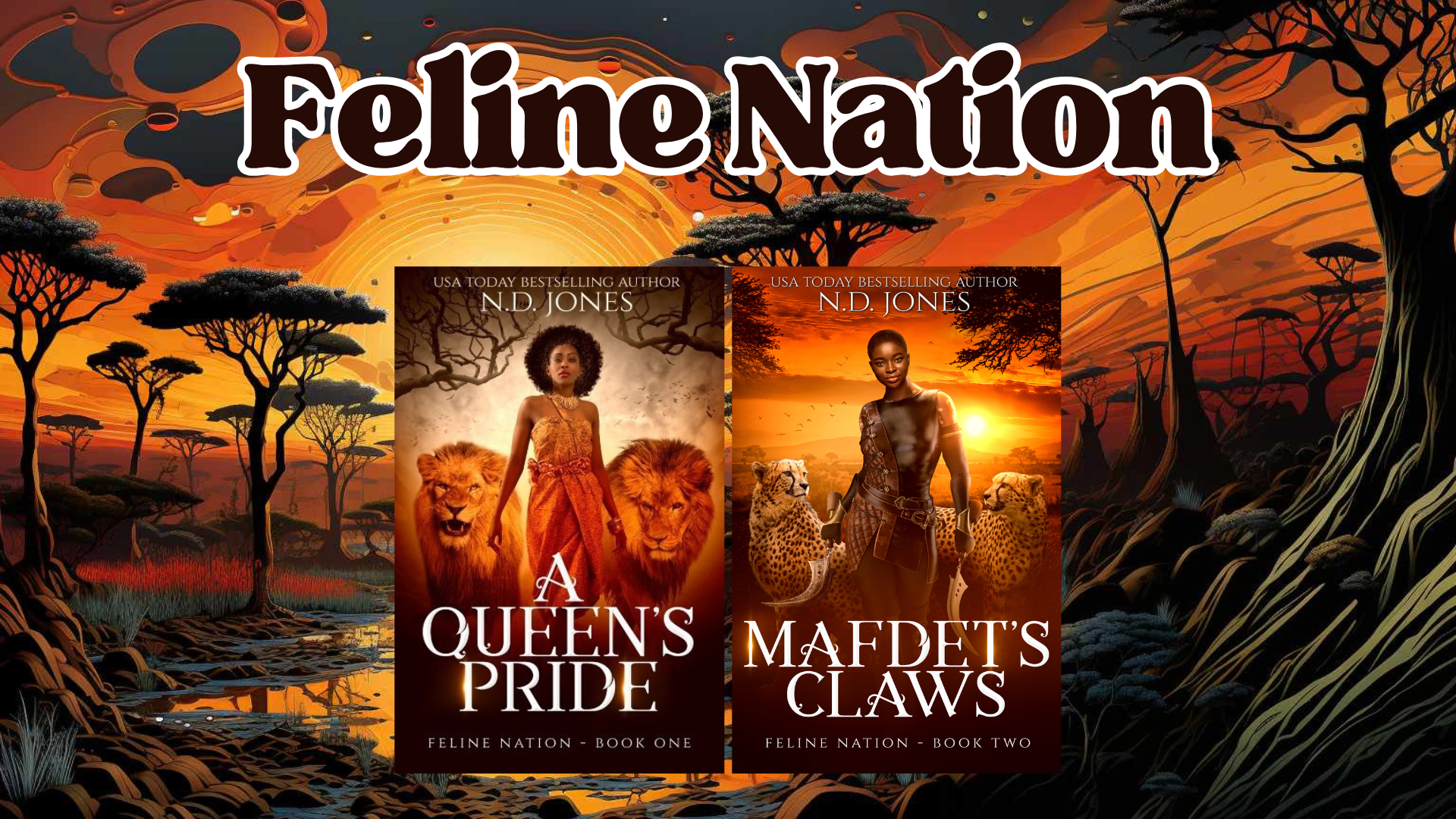 Feline Nation Duology Black Fantasy Shapeshifter ND Jones